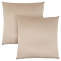 Monarch Specialties Pillows, Set Of 2, 18 X 18 Square, Insert Included, Accent, Sofa, Couch, Bedroom, Polyester, Gold I 9335